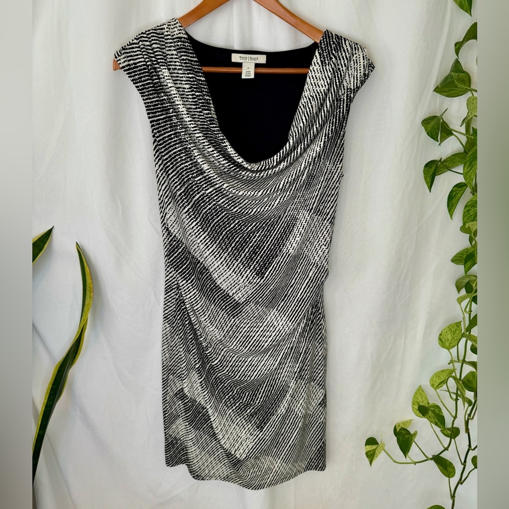 White House Black Market | Draped Neck Dress